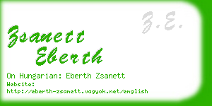 zsanett eberth business card